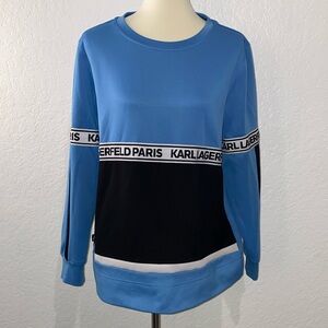 KARL LAGERFELD PARIS SWEATER TOP - MEDIUM